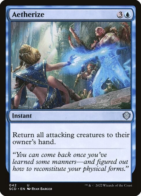 Aetherize Magic the Gathering MTG Starter Commander Deck