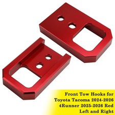 Front Tow Hooks for Toyota Tacoma 2024-2026 4Runner 2025-2026 Red Left and Right