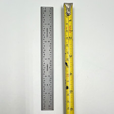 6" Steel Rule Machinist Scale 4R Graduations Made in USA Tempered Pocket Ruler