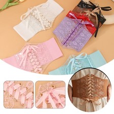 Fashion Women Waist Corset Elastic Waistband Wide Lace Slimming Body Belts.