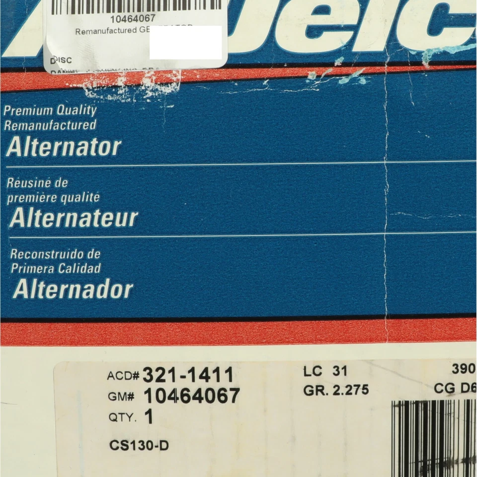 Genuine GM 1995-1997 Chevrolet Lumina Monte Carlo Alternator Generator 10464067 - Image 3 of 4