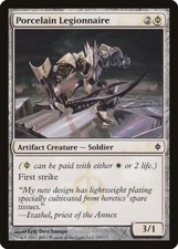 New Phyrexia Porcelain Legionnaire MTG Magic the Gathering NM