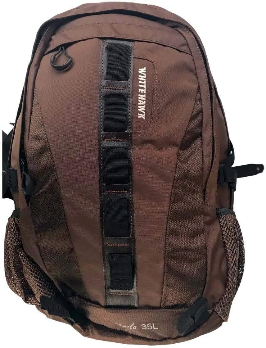 NWT Brown Backpack Laptop Bag Business White Hawk | eBay