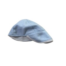 Cute Baby Boy Hat Blue Quilted Beret Newsboy Style