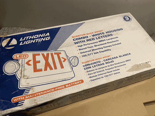 Lithonia Lighting LHQM LED Quantum White LED Exit and Emergency Light Combo - Picture 5 of 7