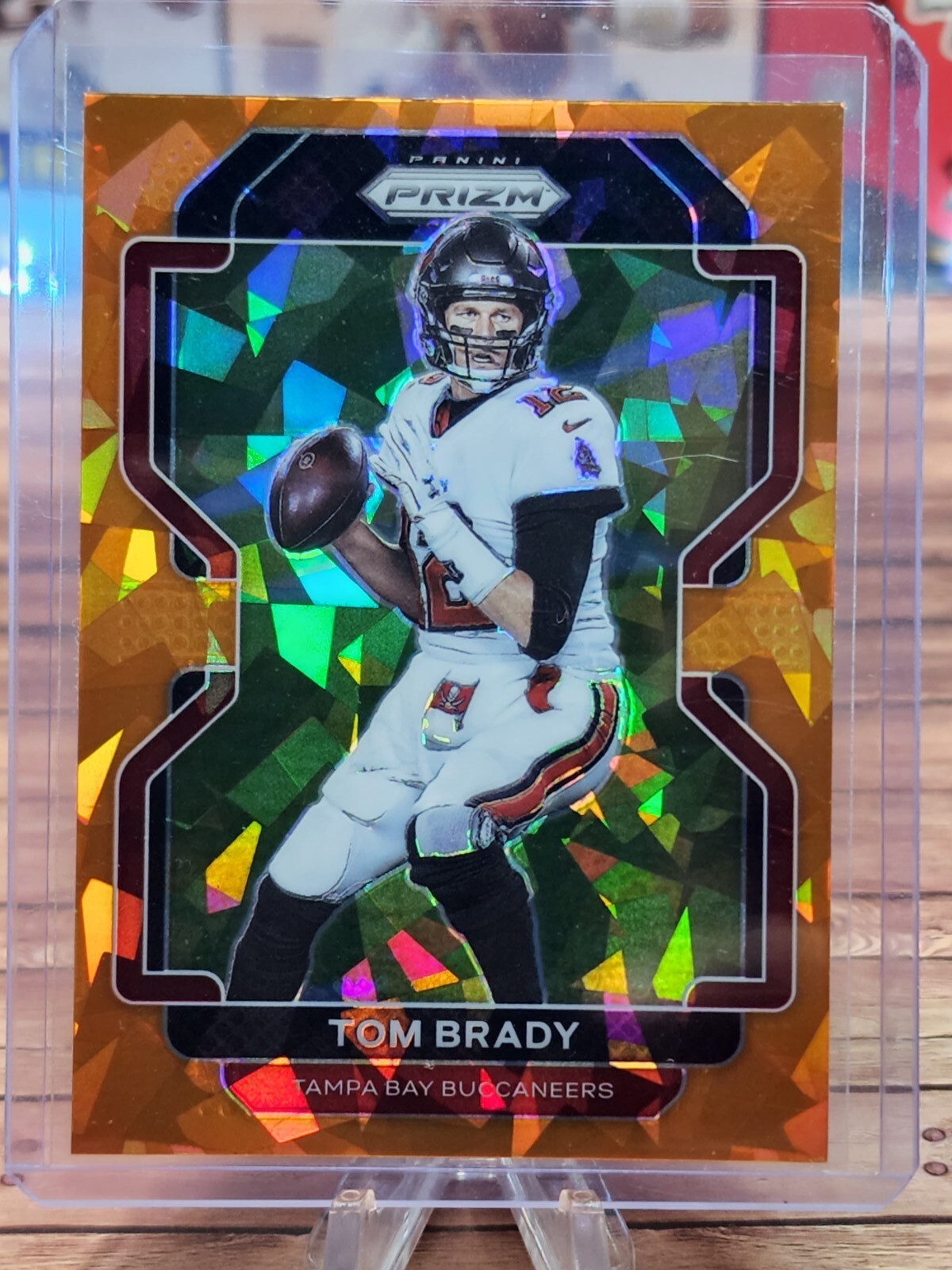 2021 Prizm Football TOM BRADY Orange Ice #294 Tampa Bay Buccaneers