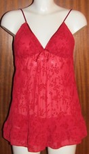 Red Floral Camisole Adjustable Straps 8 10 12 16 20 Valentine Gift Idea AX7