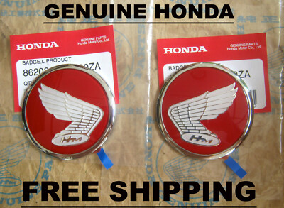 GENUINE HONDA 86201-K0G-900ZA & 86202-K0G-900ZA EMBLEM BADGE SET