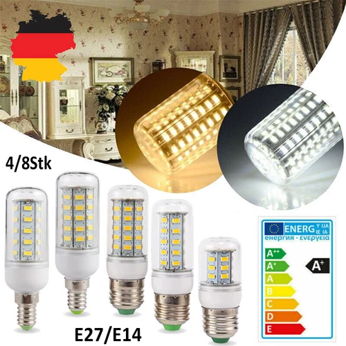 4/8x E27 E14 LED Glühbirne Birne Mais Licht Leuchtmittel 5730 SMD Strahler Lampe - Bild 9 von 19