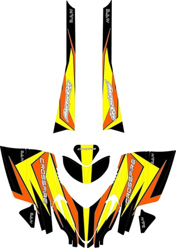 GRAPHIC KIT Vinyl WRAP DECALS 2006 Arctic Cat M Series/Crossfire SNOWMOBILE - Picture 2 of 2