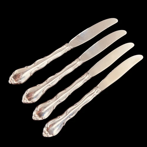Vintage Towle Sterling Silver Dinner Knife Fontana Estate No Monogram Set of 4