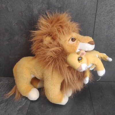 Der König Der Löwen Plüsch Mufasa Und Simba Vintage 90er