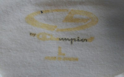 Champion Men's Off White Shirt Sz L | eBay