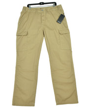 True Religion Cargo Pants Men's 33x32 Travertine Beige Straight Leg 159 NWT