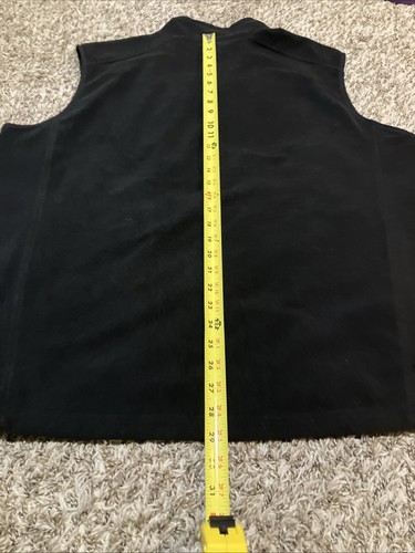 REI CO-OP Fleece Vest Mens 2XL Black Full Zip Pockets Outdoor Recreation Hiking - Picture 13 of 14