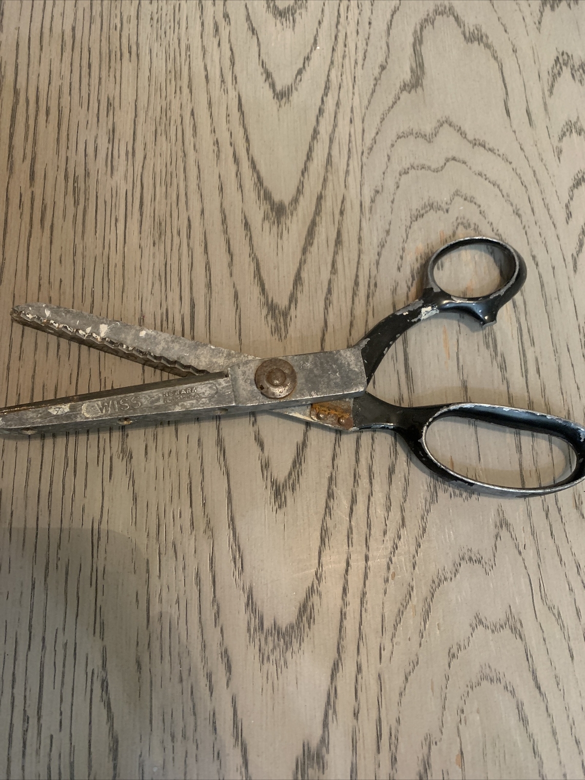 Vintage WISS Pinking Shears MODEL A Scissors Made in USA eBay