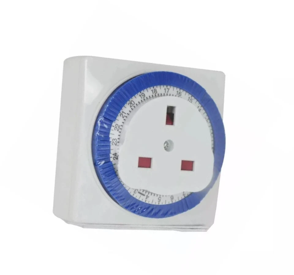 24 Hour Segment Timer Switch, Programmable On/Off Function  3-pin Plug UK Mains - Image 2 of 4