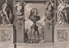 1795 Rare gravure Pierre Puget Sculpteur peintre architecte Versailles