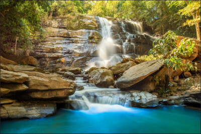 VINYL Fototapete XXL TAPETE Wasserfall Stautreppe 677