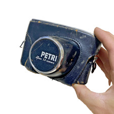 Vintage Petri Seven 1.8 Camera With Leather Case Untested