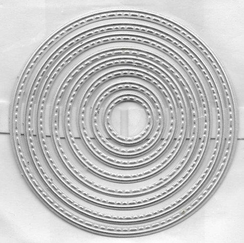 Nesting Circles cutting die set for cardmaking & scrapbooking. 9cm