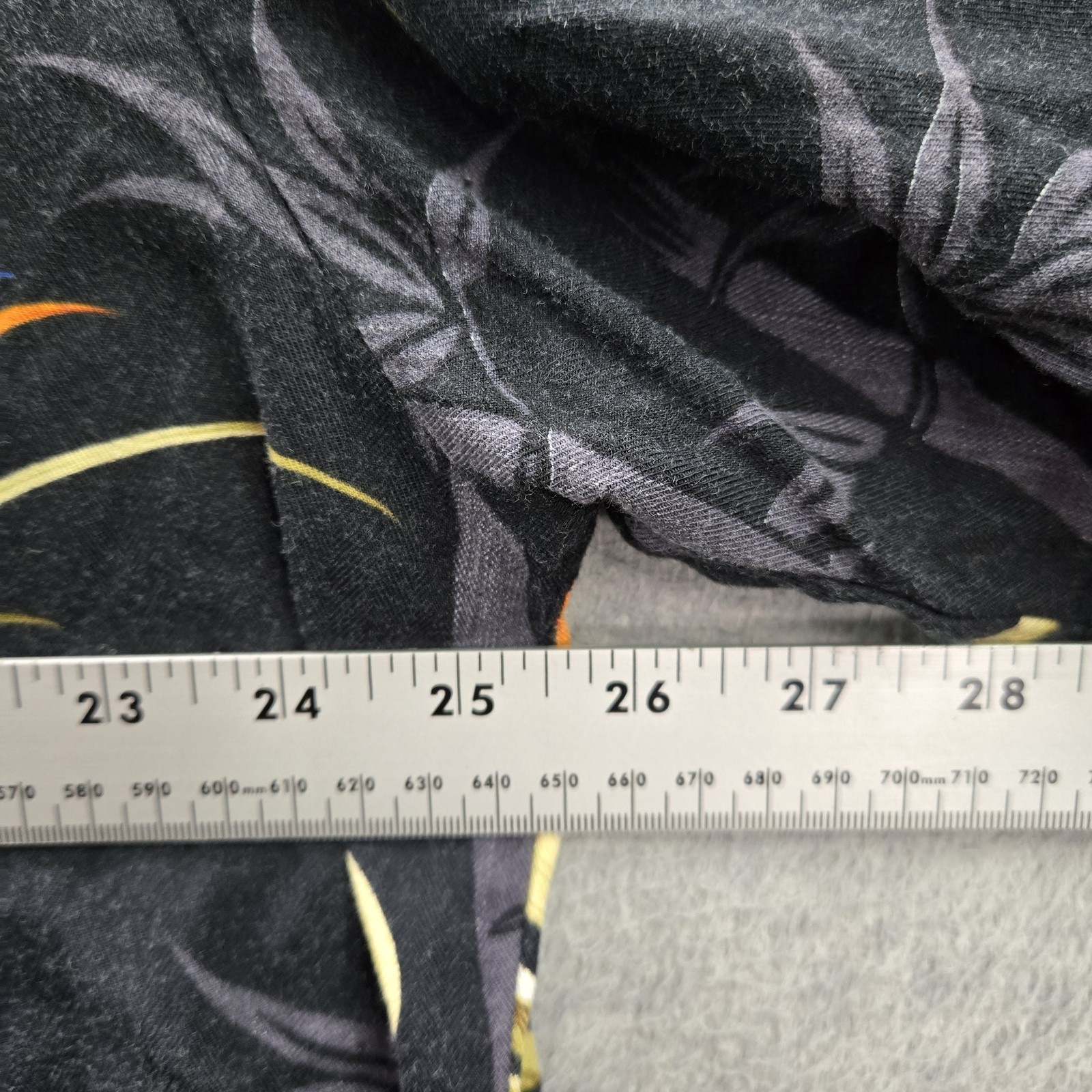 VINTAGE Paradise Found Men Button Up Shirt 2XL Black Hawaiian Shirt Floral