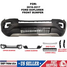 Front Bumper Cover Assembly Kit Without Fog Light For 2016-2017 Ford Explorer Front Bumper Cover Assembly Kit Without Fog Light For 2016-2017 Ford Explorer