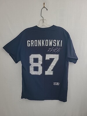 Fanatics Only Gronkowski 87 Patriots T Shirt Size Large