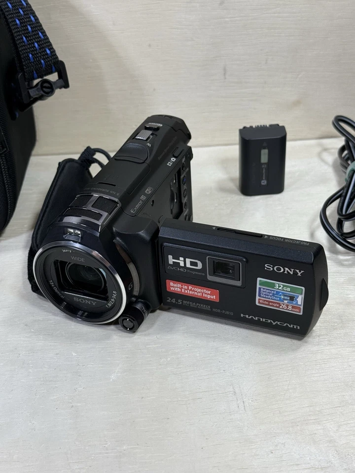 SONY Handycam Camcorder HDR-PJ810E Built-in projector Internal 32GB W Bag SD LOT - Image 3 of 4