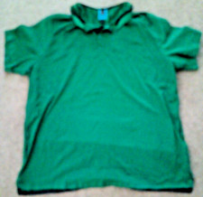 Nike Mens XL Polo Golf Shirt Green Short Sleeve Cotton