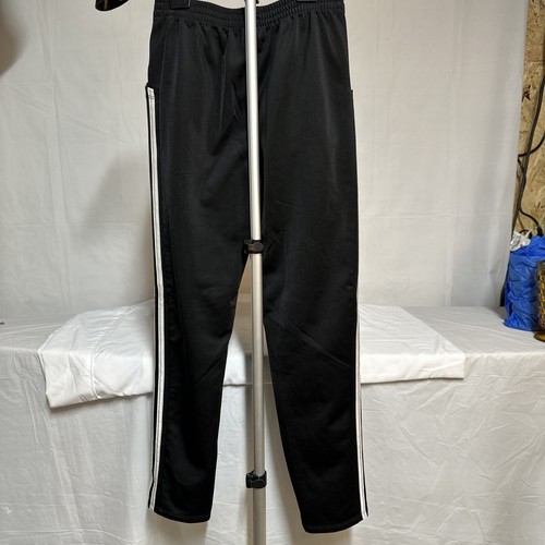 Adidas Pants Medium 10-12 Black Nylon Blend Elastic Waist. Lined For Warmth - Picture 2 of 3
