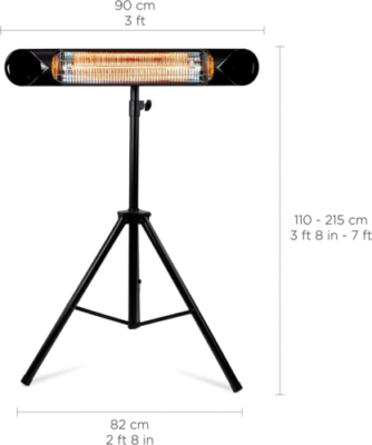 BRIZA Sundear Star Infrared Electric Outdoor Patio Heater 1500w W Tripod  Stand for sale online | eBay