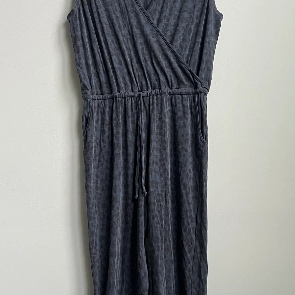 Mono Sundry Azul Gris Estampado Animal Mezcla de Algodón Cintura Elástica Pierna Dobladillo Talla 3 Foto 4 de 4