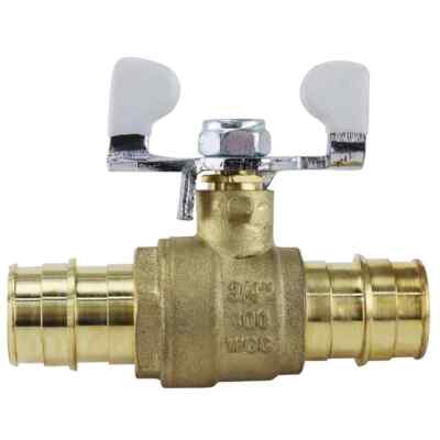 1.9cm Messing Pex-A Spitze Kugelhahn Mit T-Shirt Griff