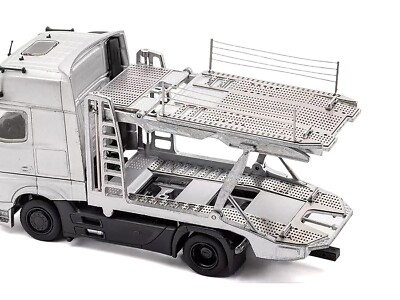 MERCEDES-BENZ ACTROS TRANSPORTER YELLOW 1/64 DIECAST MODEL BY GCD