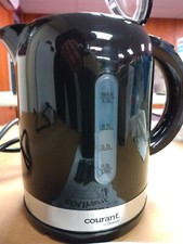 Courant 1.7L 360⁰ Cordless Electric Kettle, LED Light, Water level, 1000W, Black