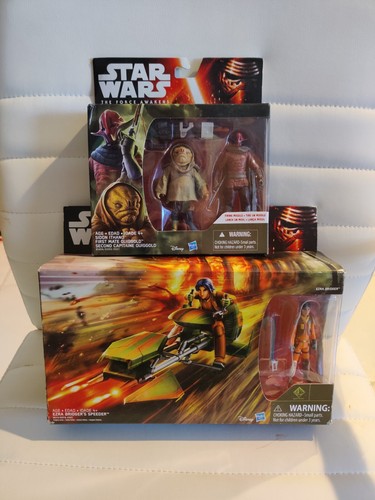 Star Wars The Force Awakens Sidon Ithano e First Mate Quiggold Figure, 9,5 cm – Confezione da 2
