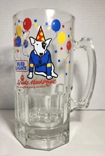 Bud Light Spud Mackenzie 1987 Beer Mug 32 Oz. The Original Party Animal Glass