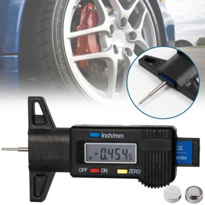 Auto LCD Digital Tire Thread Depth Tester Meter Measure Tread Tyre Gauge Gage