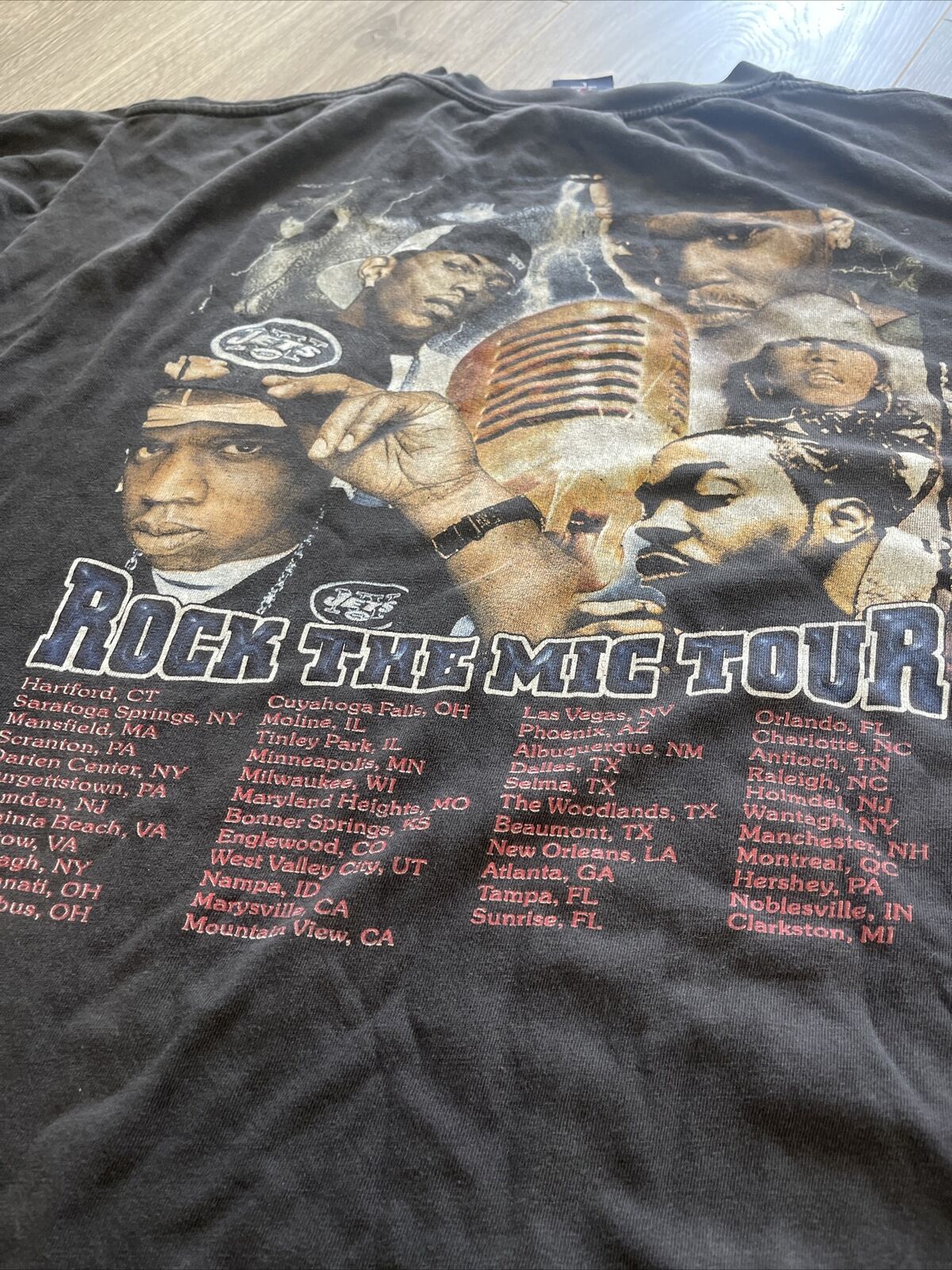 Vintage T shirt Roc the Mic Hip Hop Rap Tee Jay Z… - image 5