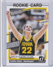 CAITLIN CLARK ROOKIE CARD Iowa Hawkeye WNBA Basketball Indiana TITLE GAME RC