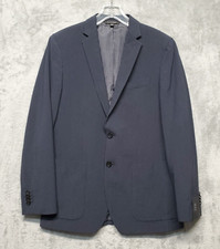 Banana Republic Blazer Mens 38 Regular Slim Fit Marzotto Wool Silk Jacket Stripe