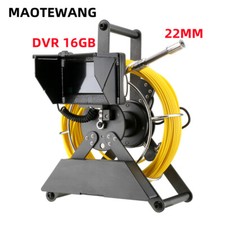 4.3inch 22MM Sewer Pipe Inspection Camera40M DVR 16GB Drain Industrial Endoscope