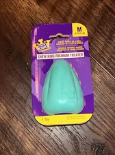NEW! Chew King Premium Natural Rubber Treat Dog Toy, Size M Up To 25 Lbs