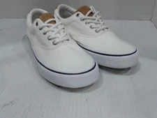 UsedVeryGood - Sperry Men's Striper II Salt Washed CVO, White, 10