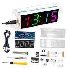 LED Digital Clock DIY Soldering Practice Kit for Beginners  Alarm Clock