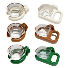 Pet Bird Feeder Cup with Clip Detachable Plastic Feeding Bowl for Small Animals