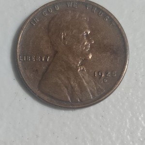 1925-D Lincoln Wheat Small Cent Denver Bronze BN Business Strike KM#132