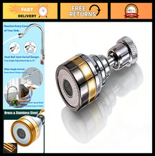 360 Swivel Kitchen Faucet Aerator 2-Function Sprayer Attachment Water-Saving No