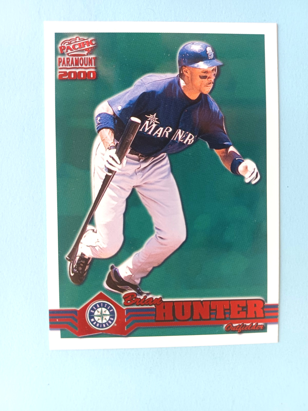 2000 PACIFIC PARAMOUNT BRIAN HUNTER #222 RUBY RED PARALLEL SEATTLE MARINERS